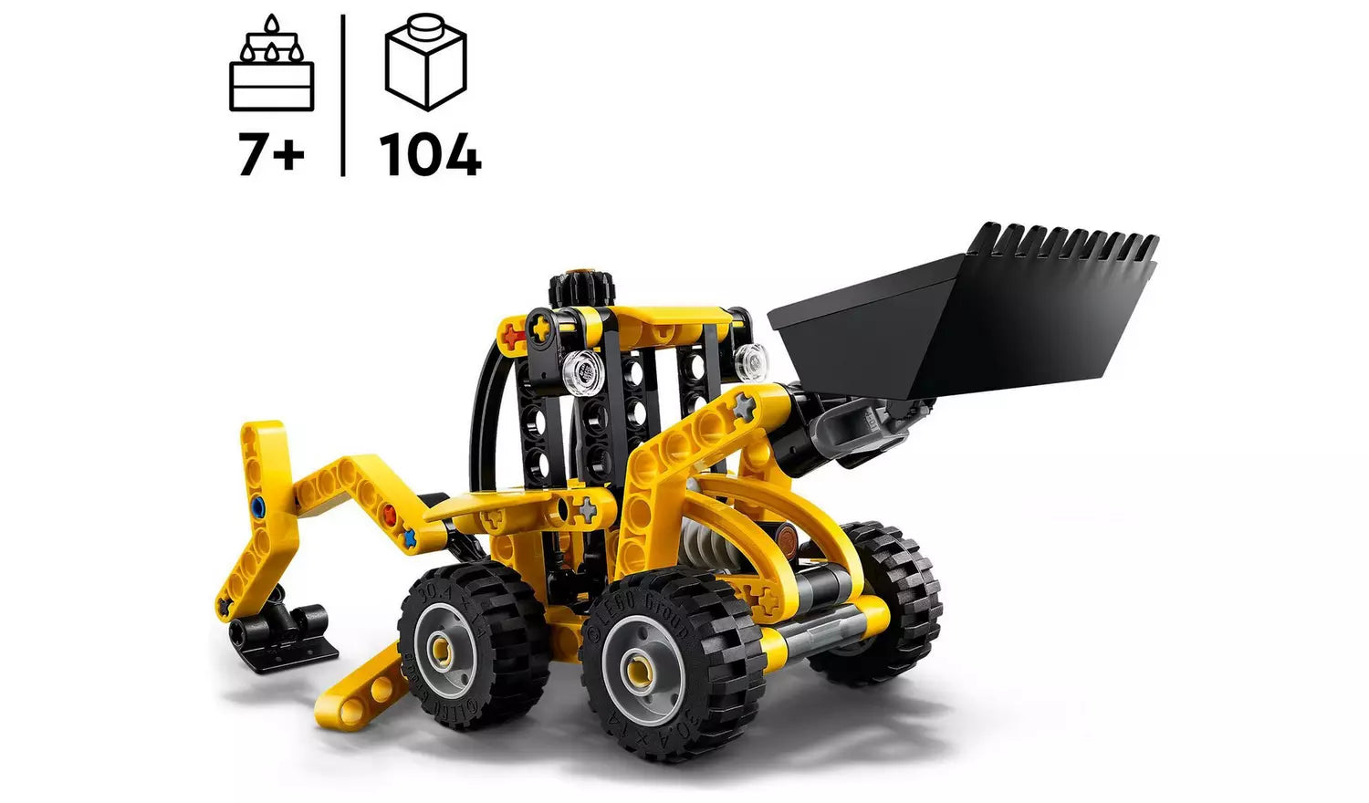 LEGO Technic Backhoe Loader Construction Vehicle Toy | Ages 7+ | Model 42197 | New LEGO