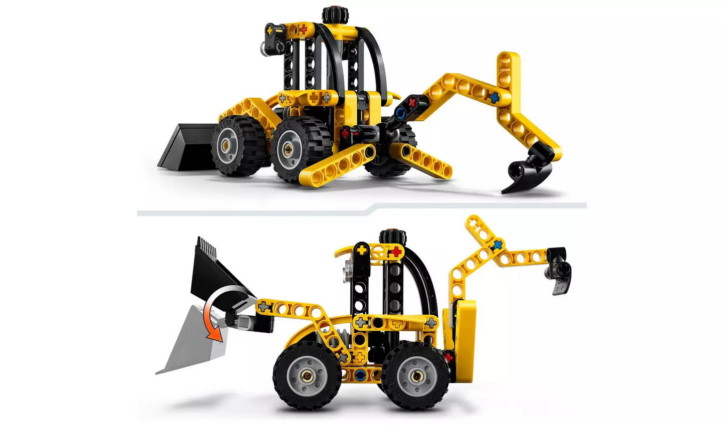 LEGO Technic Backhoe Loader Construction Vehicle Toy | Ages 7+ | Model 42197 | New LEGO