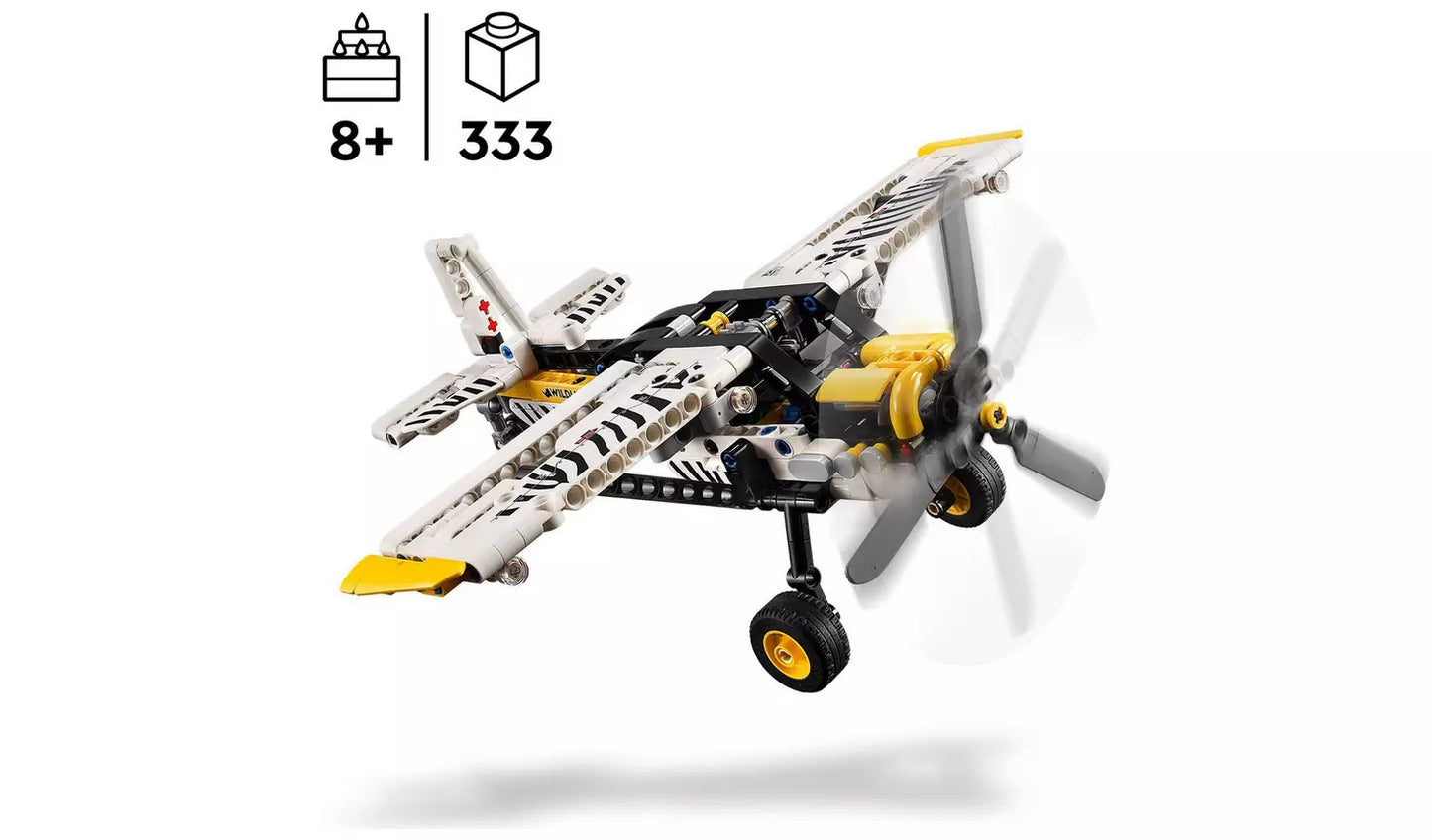 LEGO Technic Bush Plane Construction Toy Set | Ages 8+ | Model 42198 | New LEGO