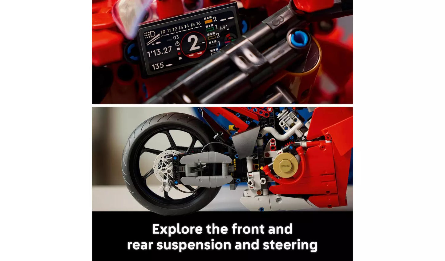 LEGO Technic Ducati Panigale V4 S Motorcycle Model Set | Ages 18+ | Model 42202 | NEW LEGO