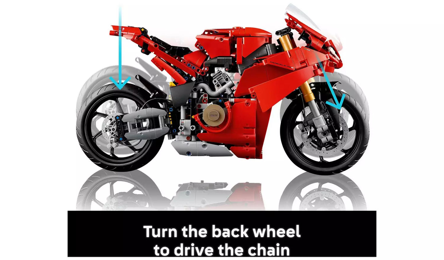 LEGO Technic Ducati Panigale V4 S Motorcycle Model Set | Ages 18+ | Model 42202 | NEW LEGO