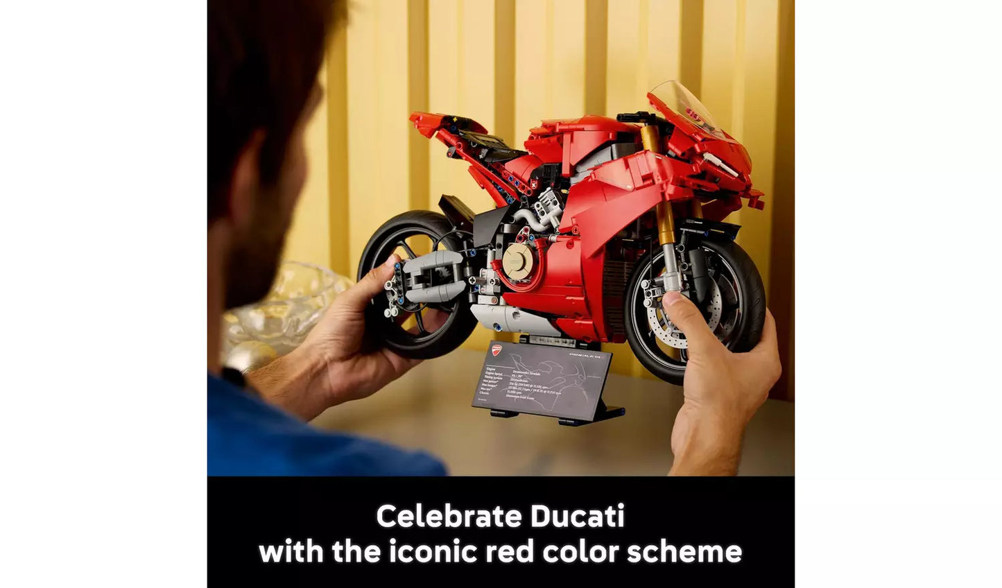 LEGO Technic Ducati Panigale V4 S Motorcycle Model Set | Ages 18+ | Model 42202 | NEW LEGO