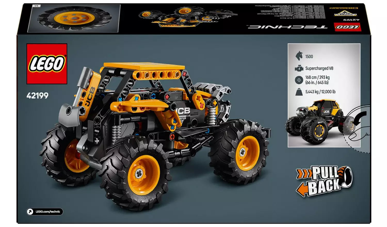 LEGO Technic Monster Jam DIGatron Pull-Back Truck Toy | Ages 7+ | Model 42199 | New LEGO