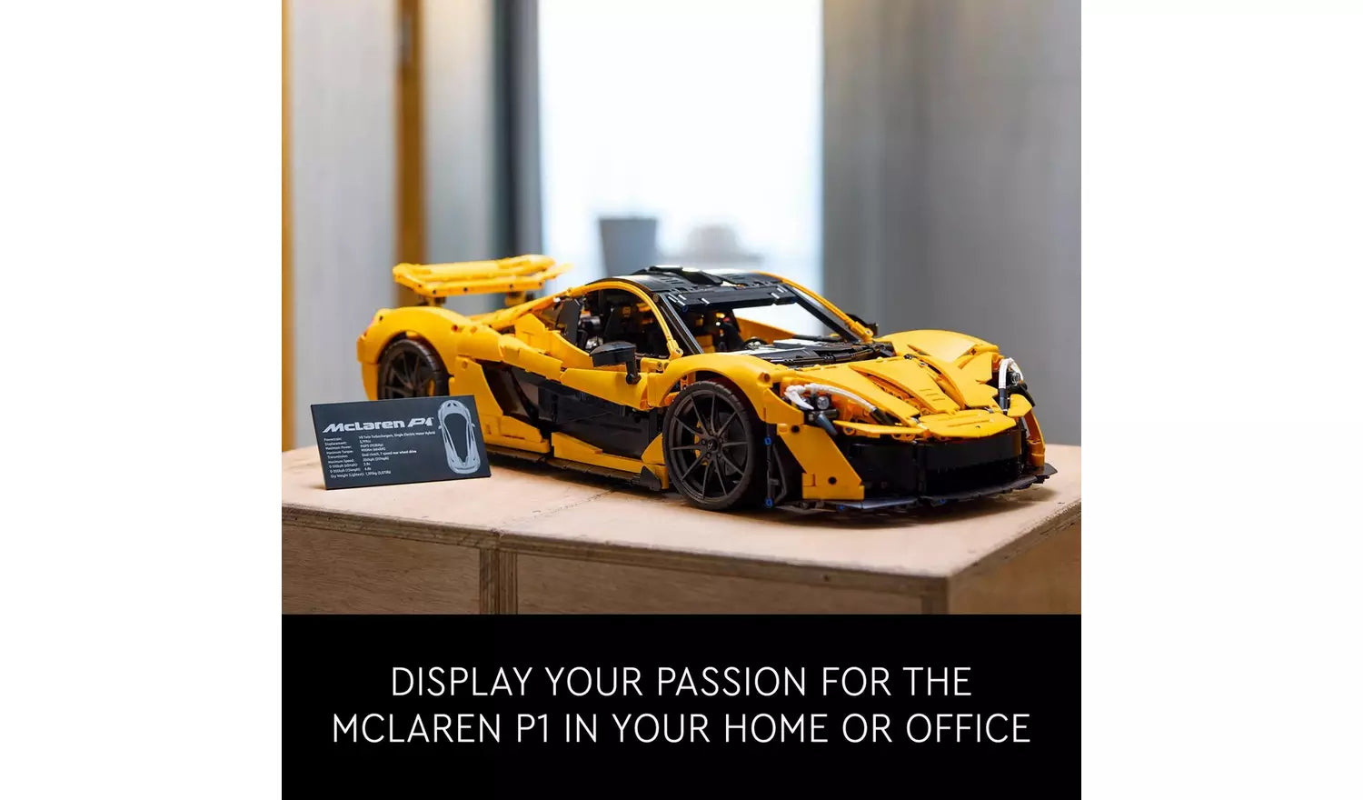 LEGO Technic McLaren P1 Model Car Set for Adults | Ages 18+ | Model 42172 | 1:8 Scale Hypercar Display Build | NEW LEGO