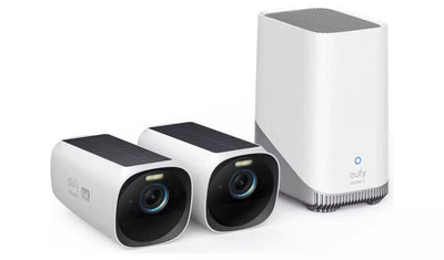 eufyCam 3 4K Security Camera Set – 2 Cameras + HomeBase 3 White eufy