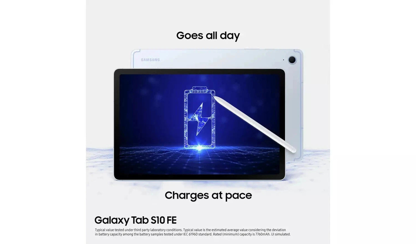 Samsung Galaxy Tab S10 FE+ 13.1-inch Wi-Fi Tablet – 256GB, Grey (New) Samsung