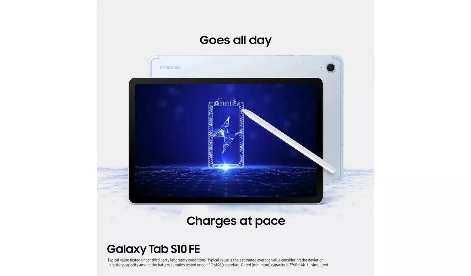 Samsung Galaxy Tab S10 FE+ 13.1-inch Wi-Fi Tablet – 256GB, Grey (New) Samsung