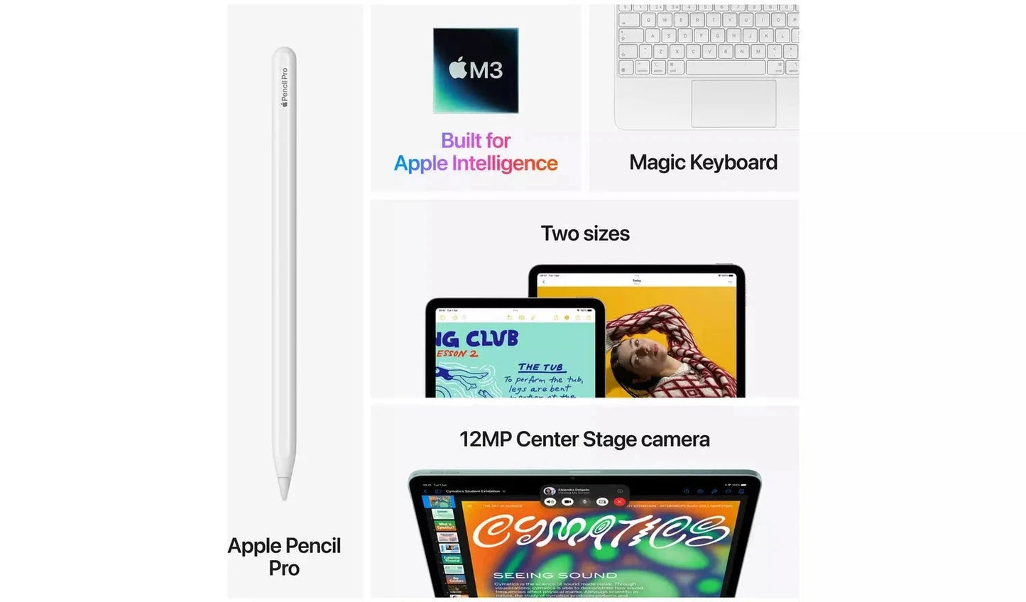 Apple iPad Air (2025) – 13" Wi-Fi Tablet, 256GB Storage, Blue (New) (Excellent Refurbished) Apple