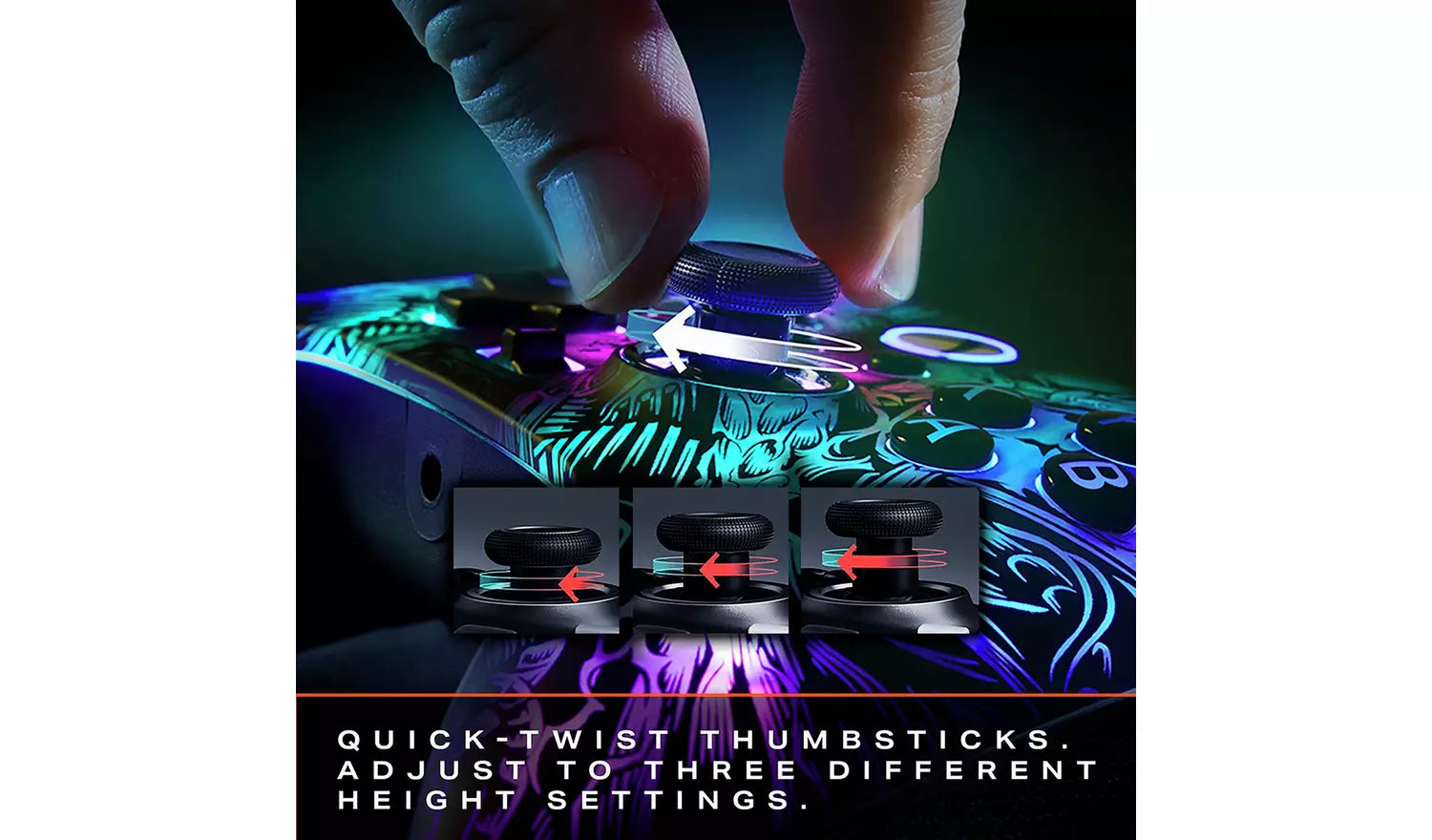 PowerA FUSION Pro Xbox & PC Wireless Controller – RGB | Customizable LED, Pro-Level Gaming (New) Xbox