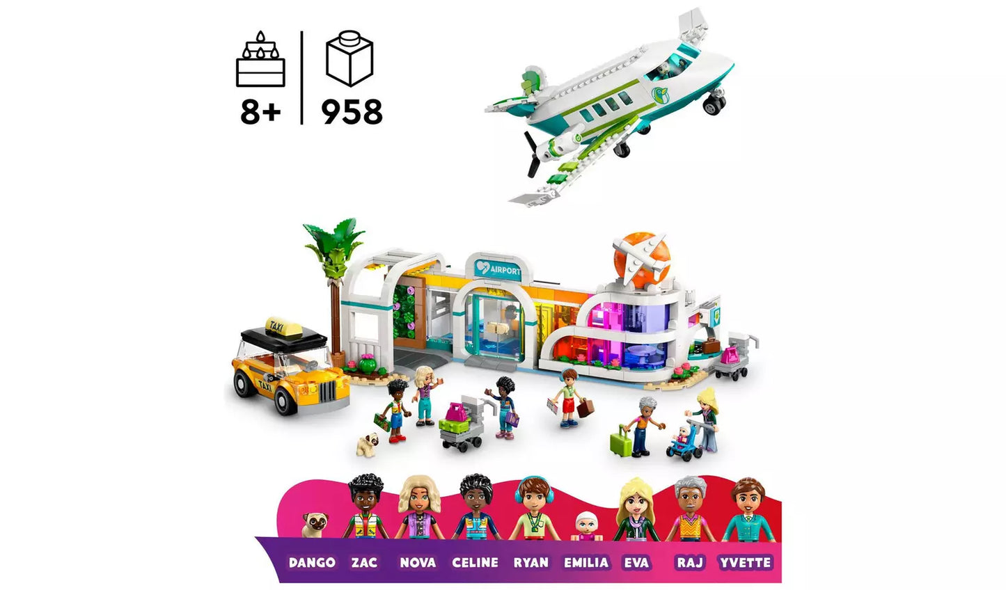 LEGO Friends Heartlake City Airport and Airplane Toy | Ages 8+ | Model 42656 | New LEGO
