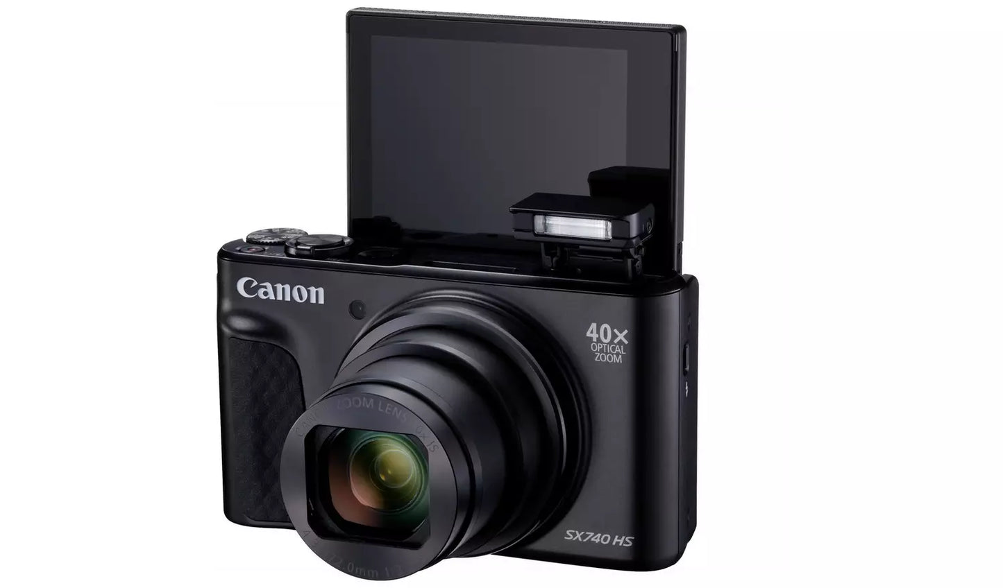 Canon PowerShot SX740 HS Lite 40x Zoom Compact Camera – Black (New) Canon