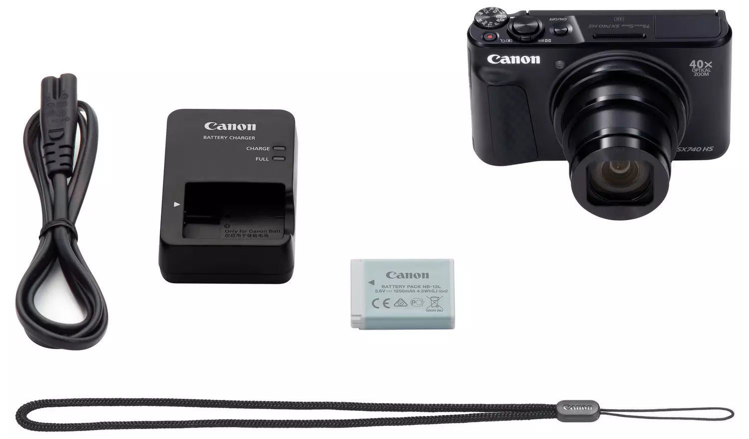 Canon PowerShot SX740 HS Lite 40x Zoom Compact Camera – Black (New) Canon