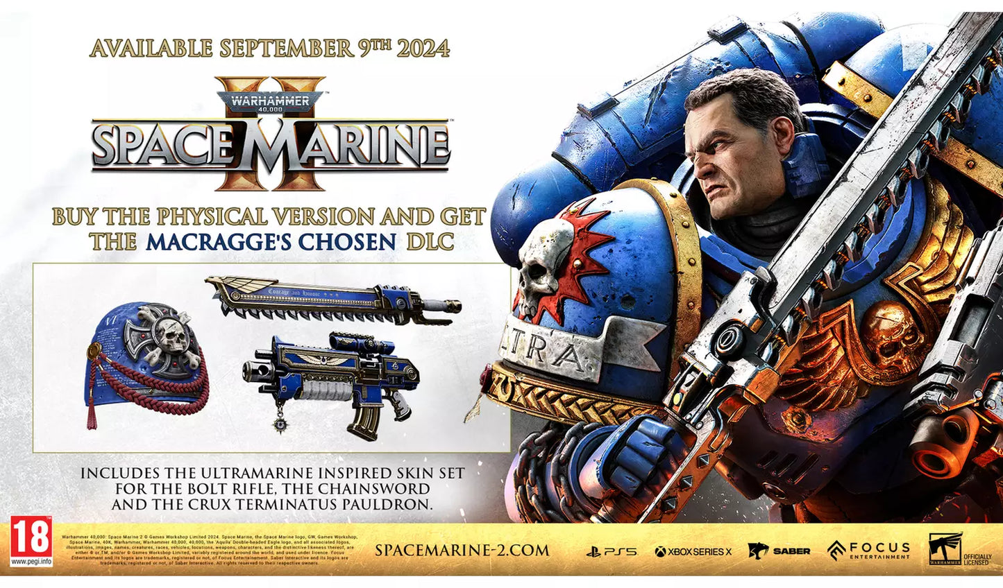 Warhammer 40,000: Space Marine – Day One Edition – PS5 | Physical Disc | 18+ (New) PS5
