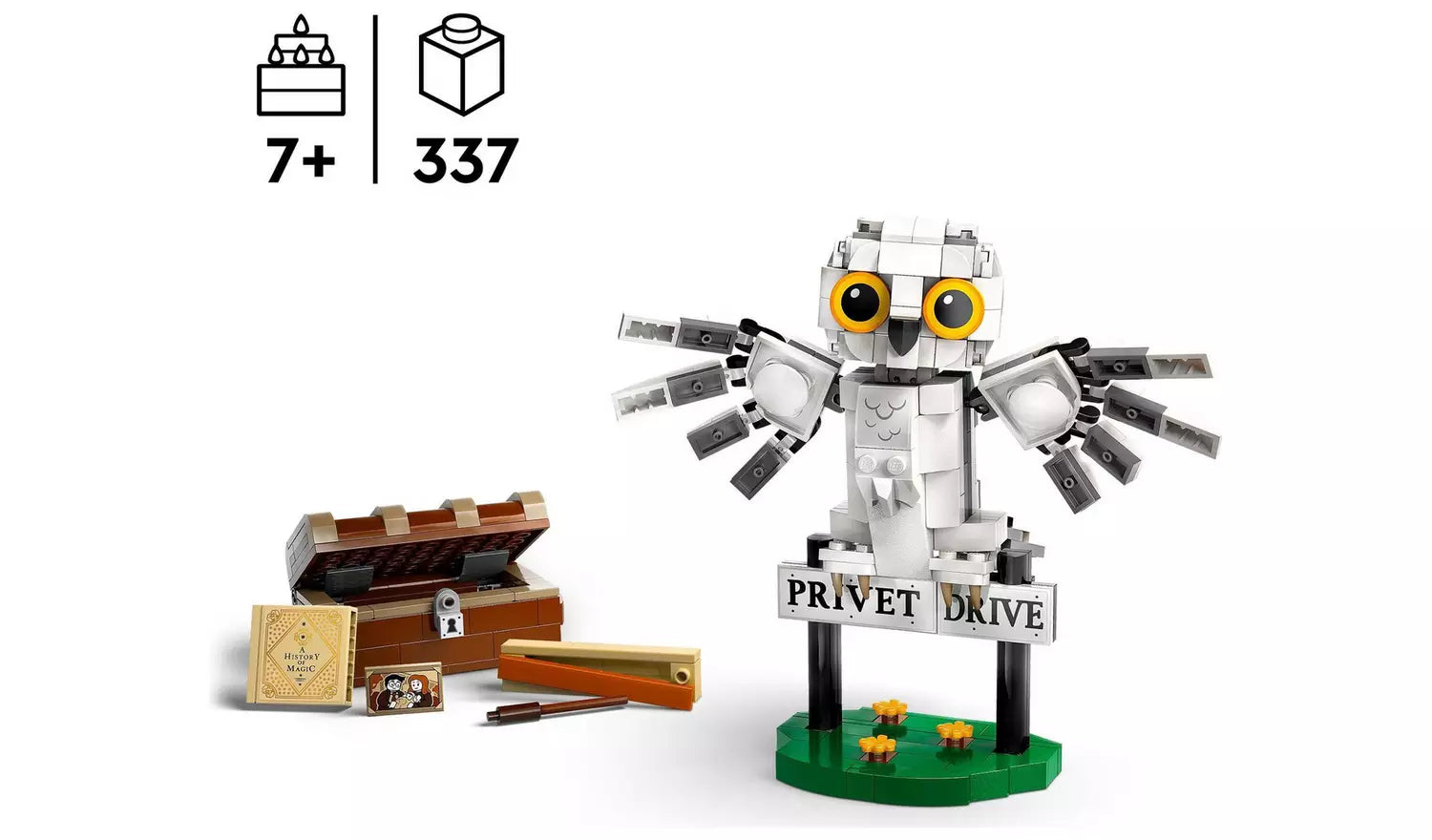 LEGO Harry Potter Hedwig at 4 Privet Drive Toy Owl Set | Model 76425 | New LEGO