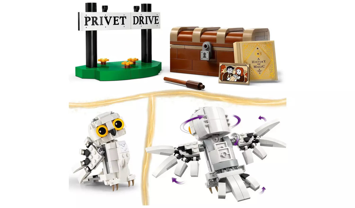 LEGO Harry Potter Hedwig at 4 Privet Drive Toy Owl Set | Model 76425 | New LEGO