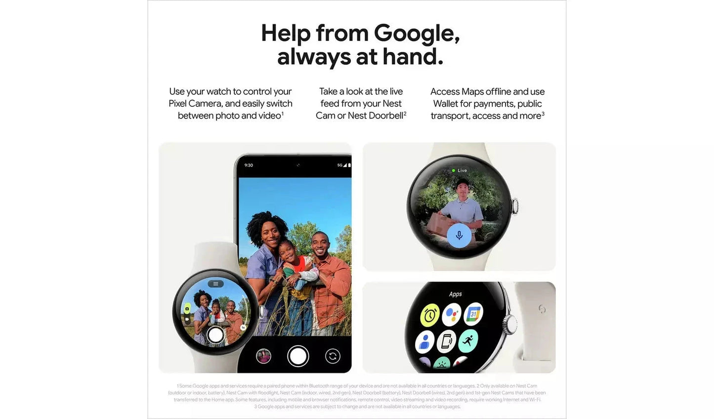 Google Pixel Watch 3 – 45mm Wi-Fi Smartwatch, Black (New) Google