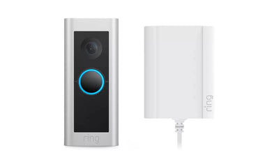 Ring Pro 2 Plug in Video Doorbell (Hardwired) – Silver Ring