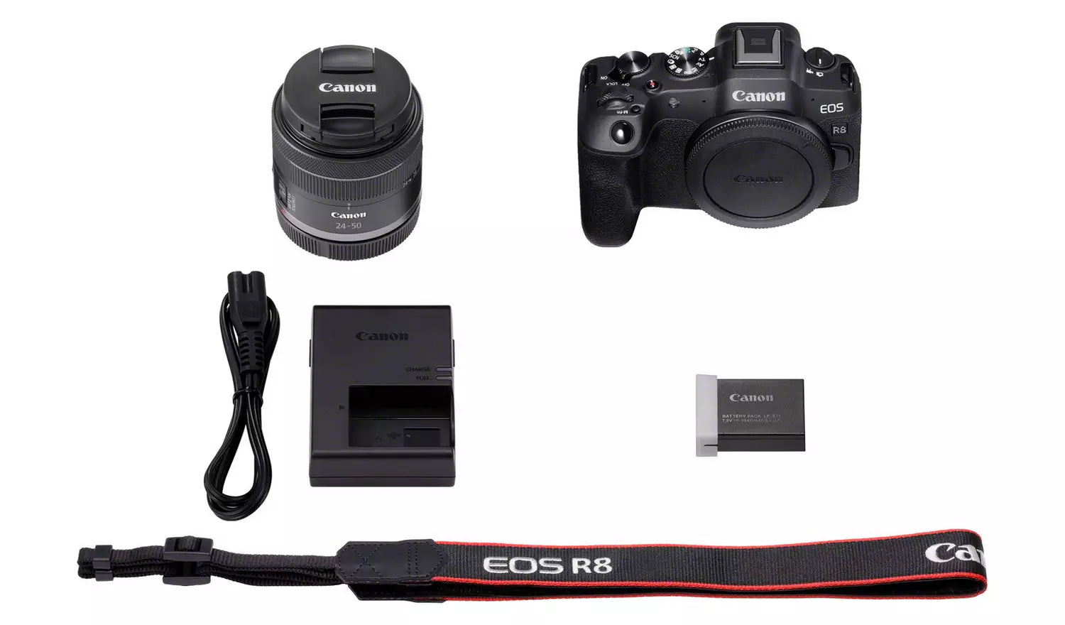 Canon EOS R8 Mirrorless Camera with RF 24-50mm Lens – 24.2MP Full Frame 4K (New) Canon