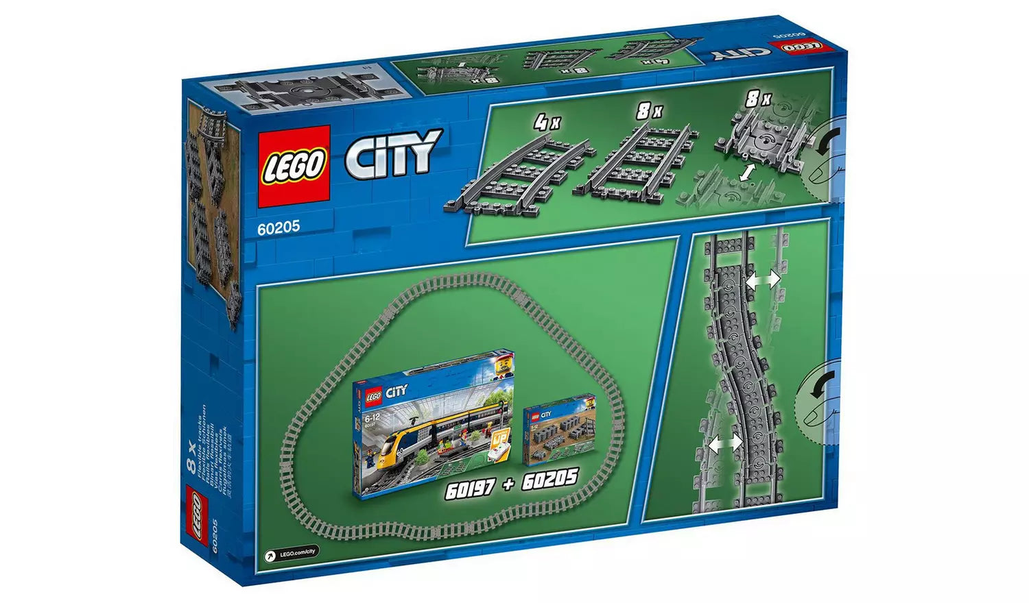LEGO City Tracks 20 Pieces Set | Ages 5+ | Model 60205 | New LEGO