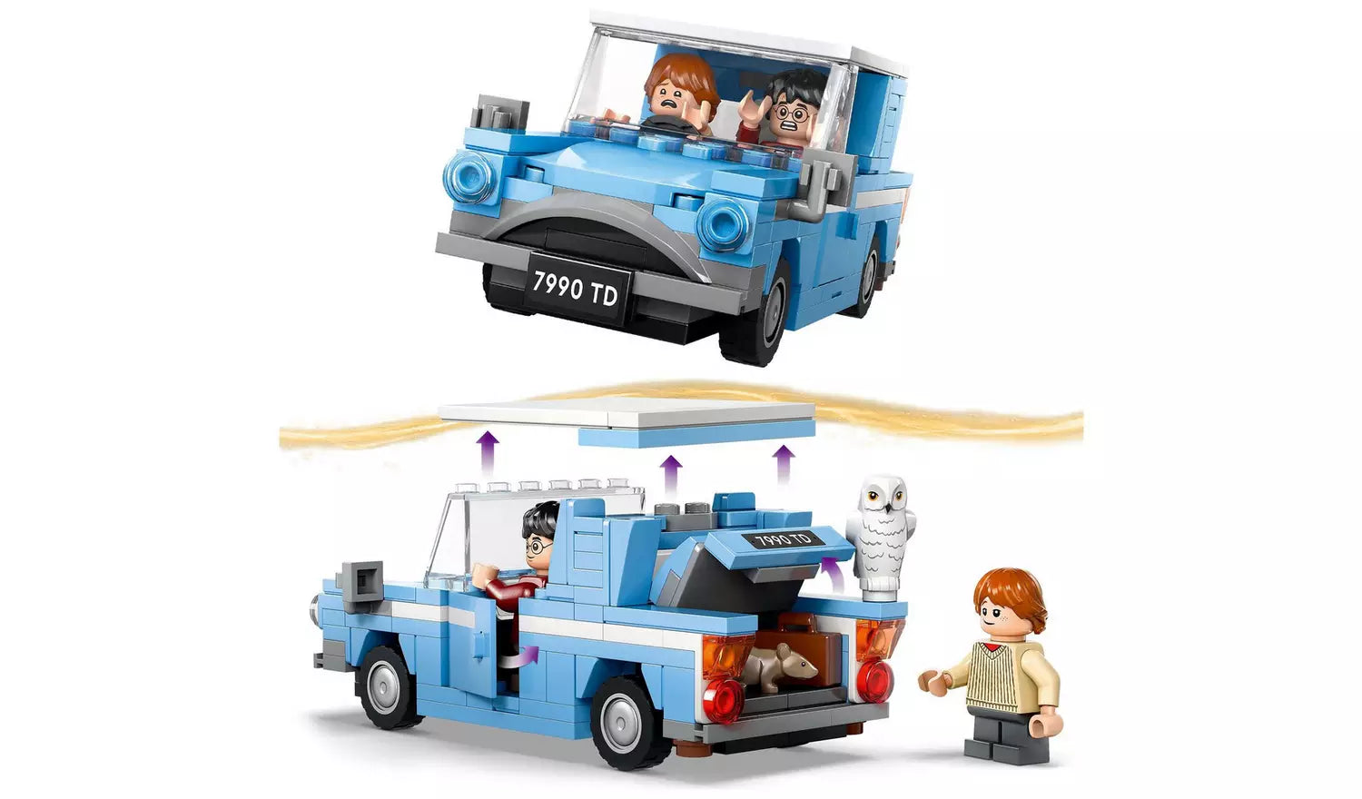 LEGO Harry Potter Flying Ford Anglia Car Toy Set | Ages 7+ | Model 76424 | New LEGO