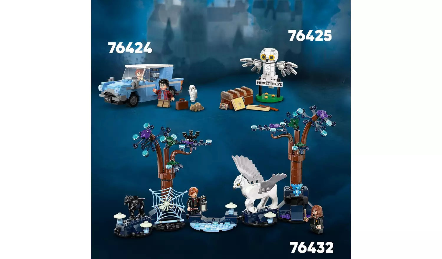 LEGO Harry Potter Flying Ford Anglia Car Toy Set | Ages 7+ | Model 76424 | New LEGO