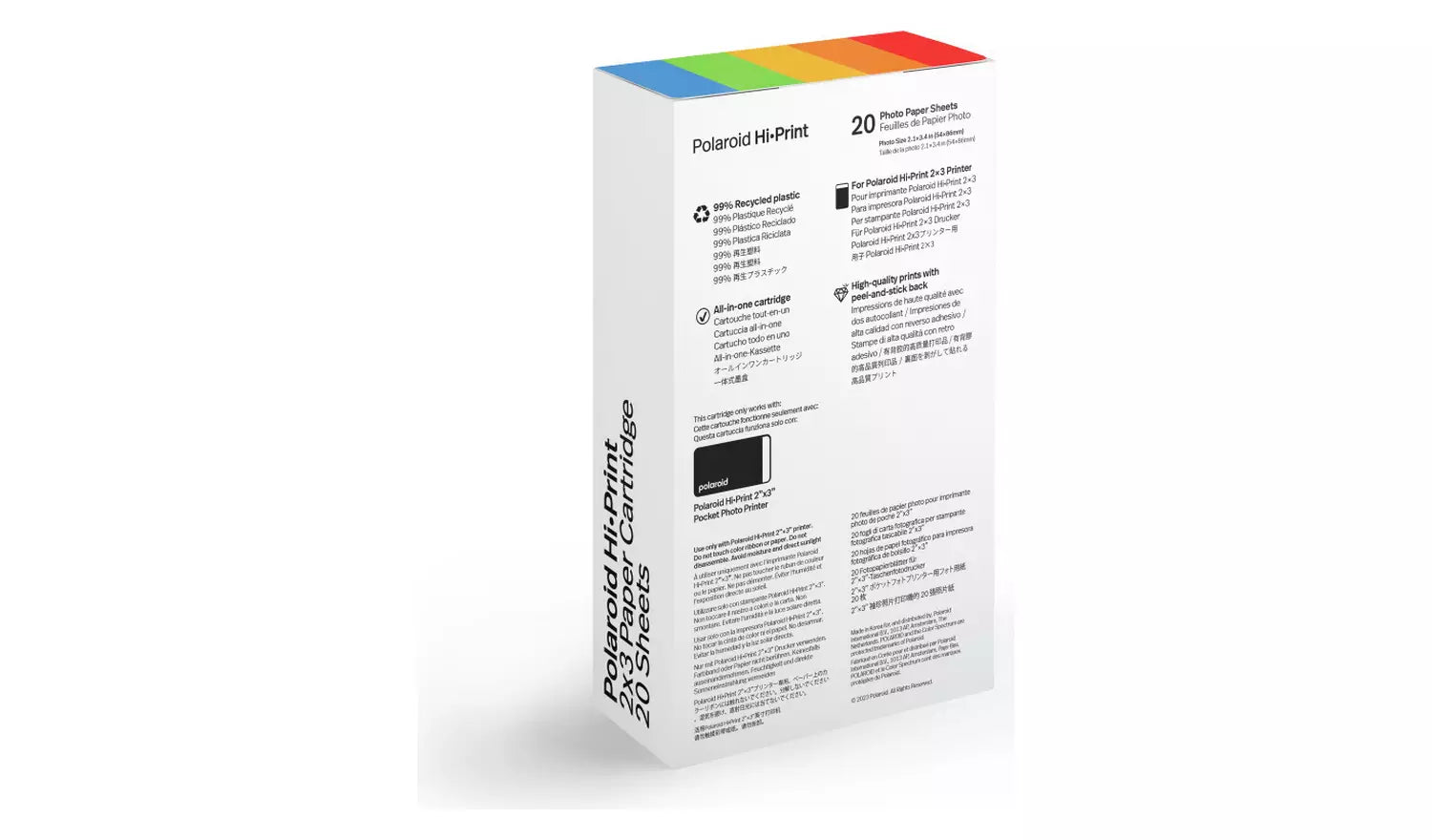 Polaroid Hi-Print Gen 2 2x3 Cartridge Paper - 20 Sheets (New) Polaroid
