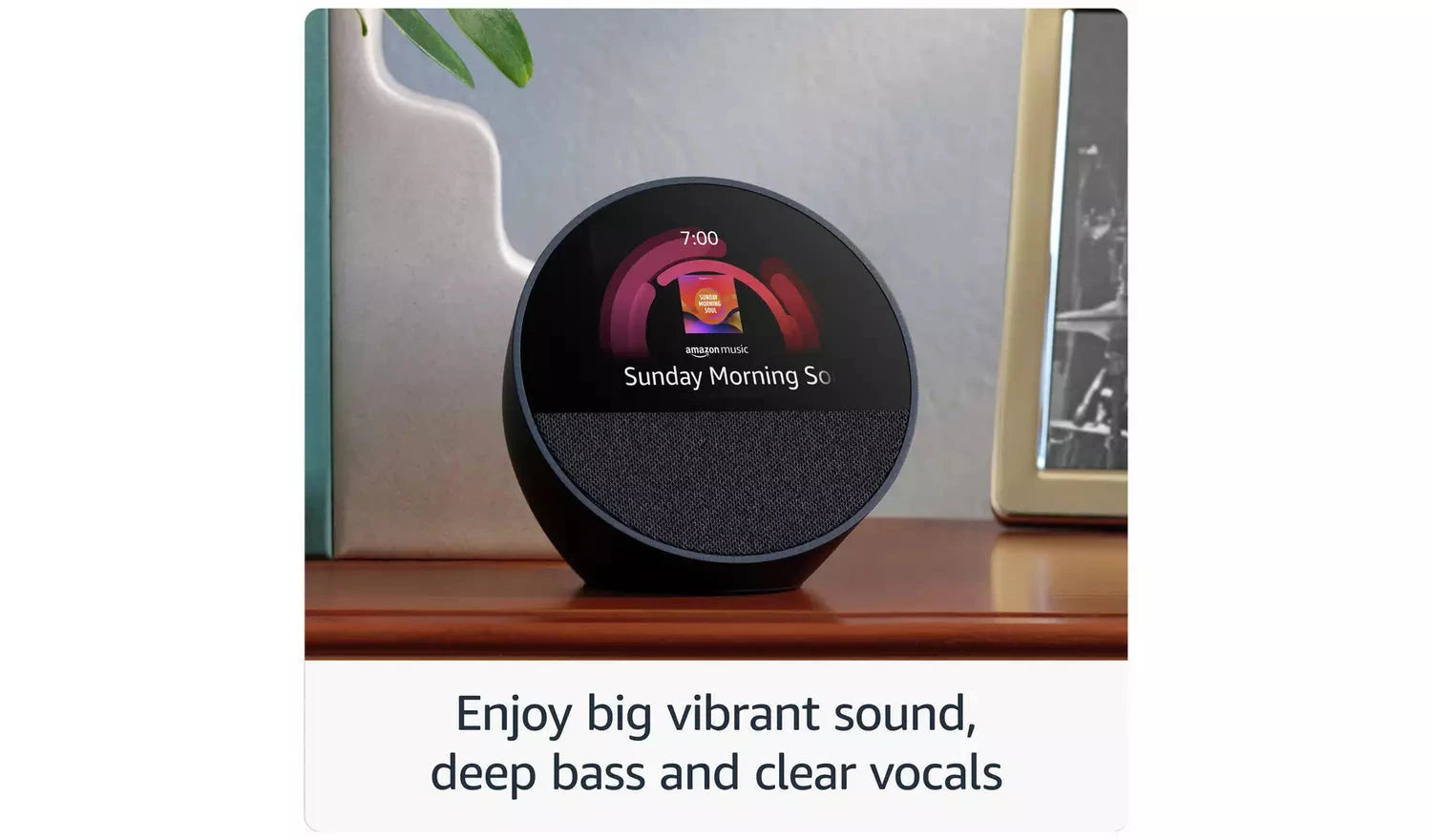 Amazon Echo Spot Smart Alarm Clock with Alexa – Blue (New) - Funkifone