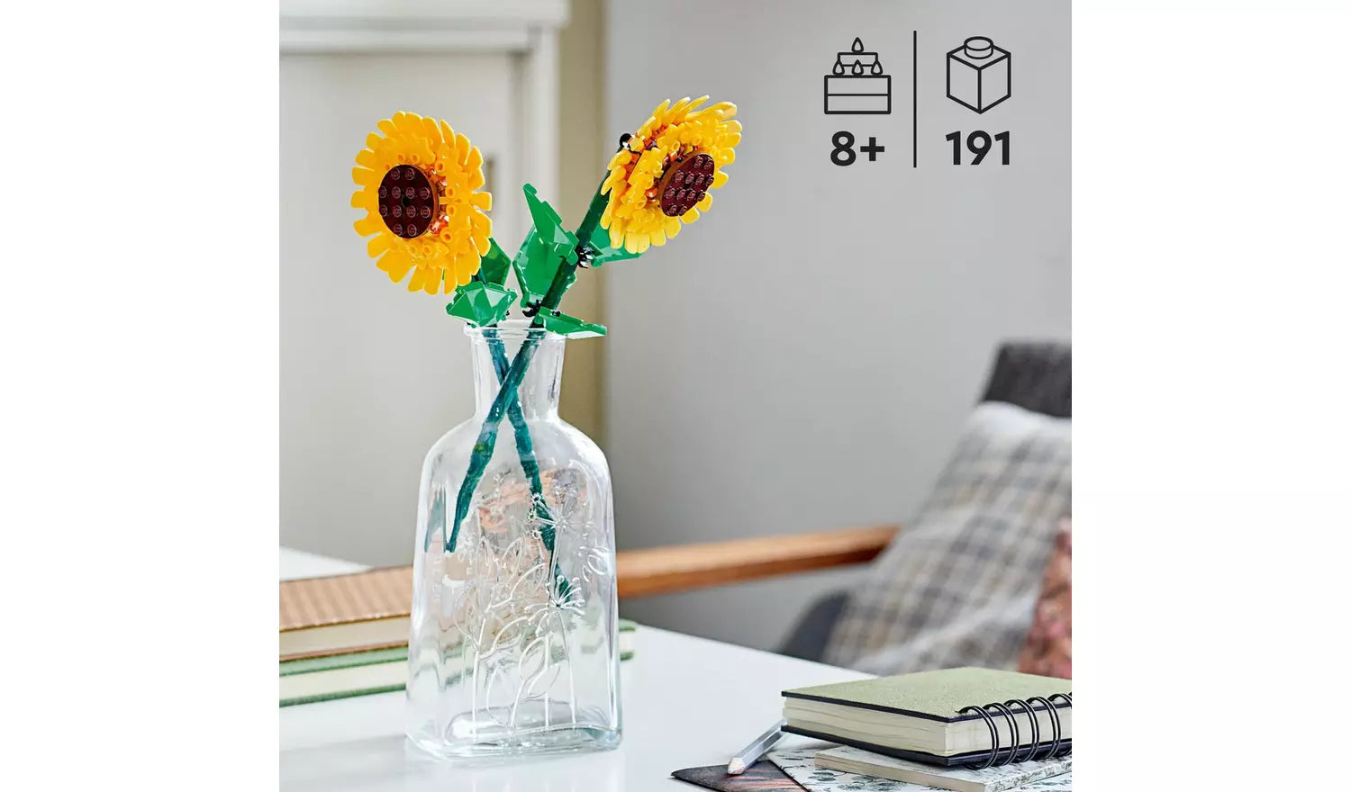 LEGO Creator Sunflowers Flower Decoration Set | Ages 8+ | Model 40524 | New LEGO