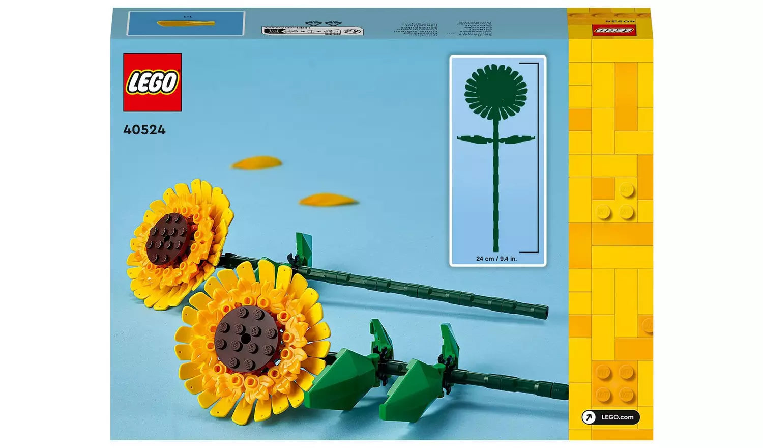 LEGO Creator Sunflowers Flower Decoration Set | Ages 8+ | Model 40524 | New LEGO