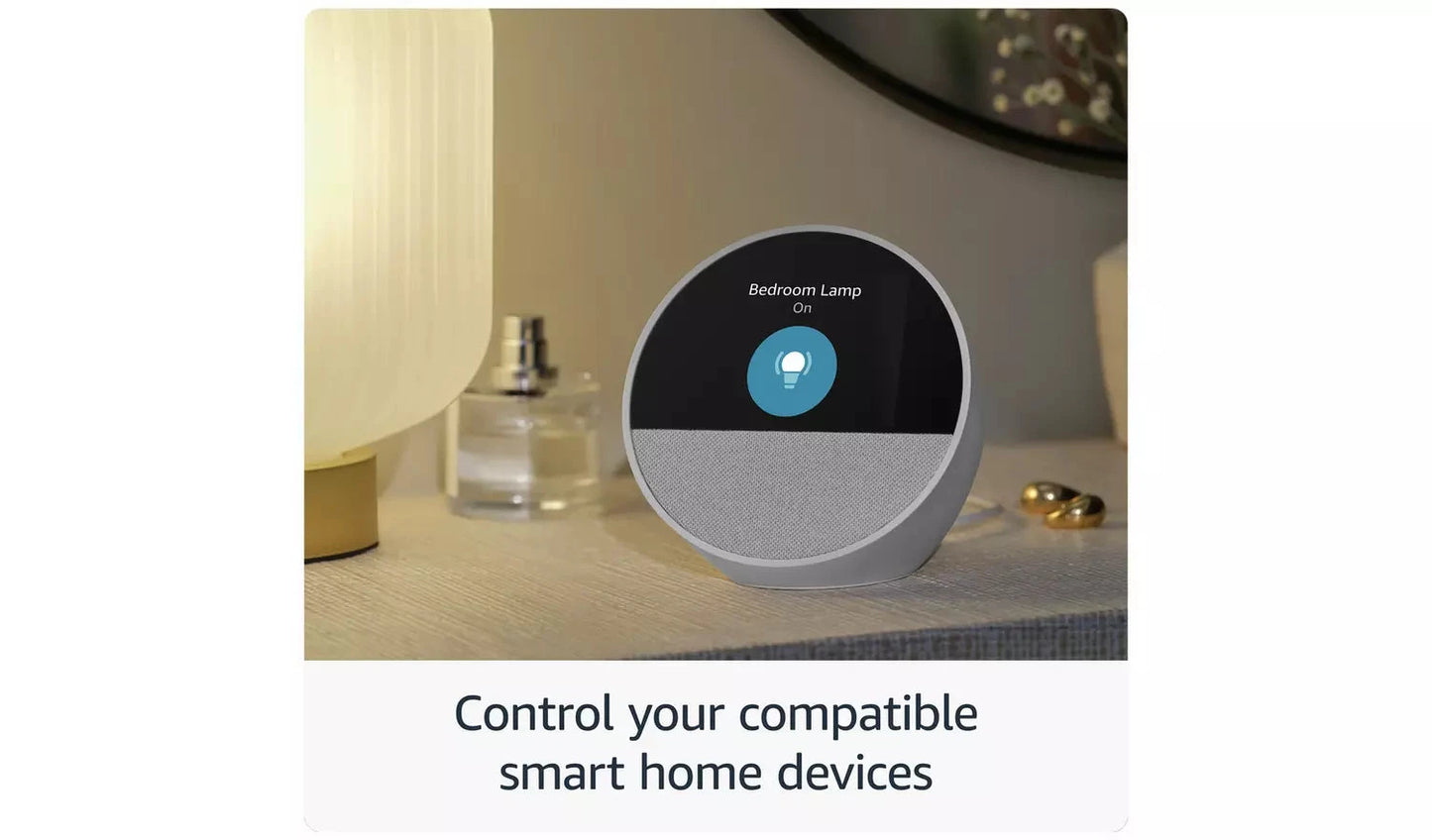 Amazon Echo Spot Smart Alarm Clock with Alexa – Blue (New) - Funkifone