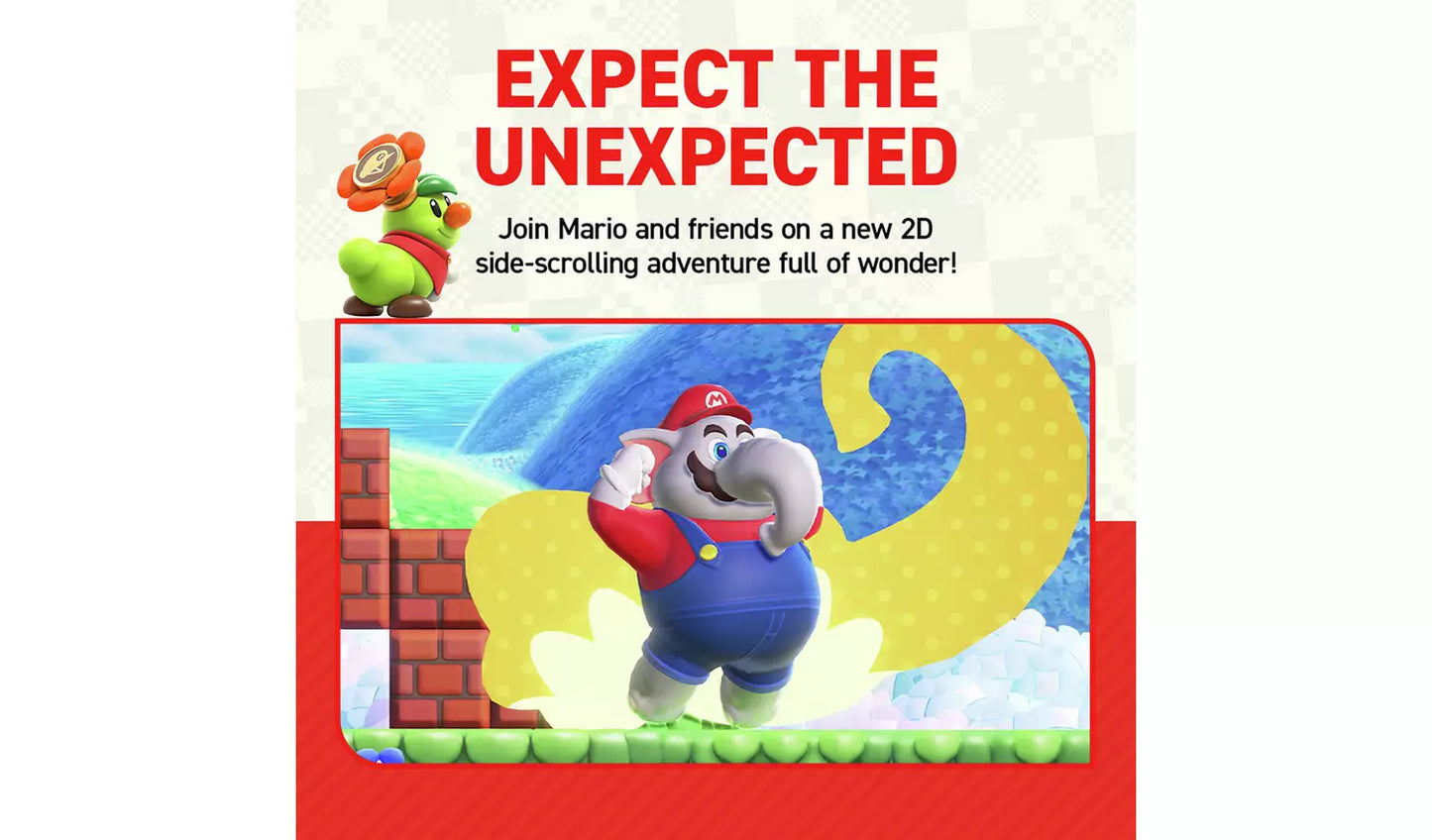 Super Mario Bros. Wonder – Nintendo Switch | Game Card | 3+ (New) Nintendo