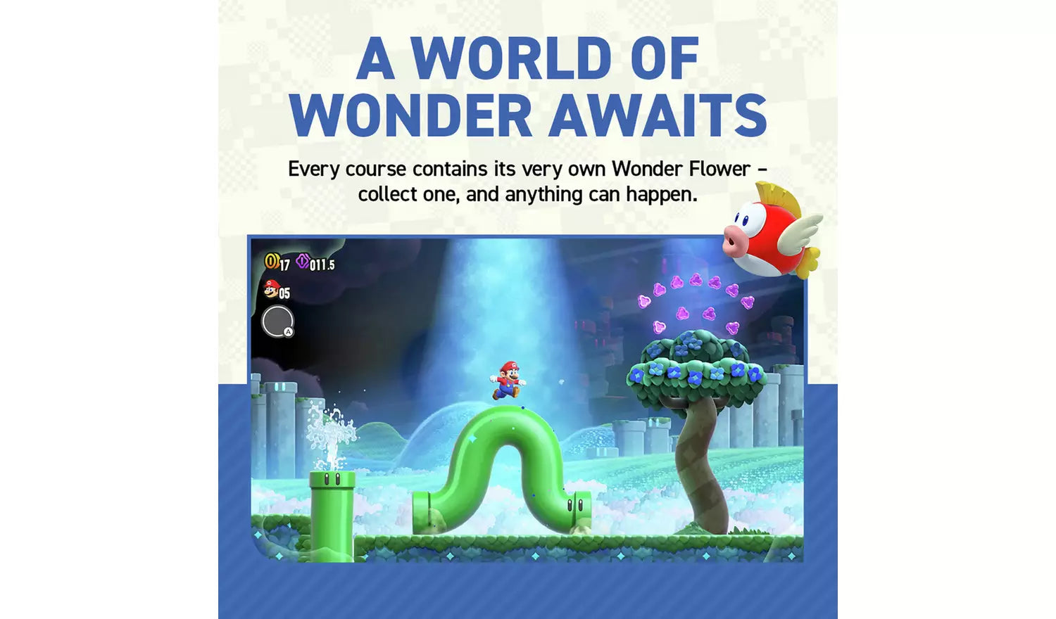Super Mario Bros. Wonder – Nintendo Switch | Game Card | 3+ (New) Nintendo