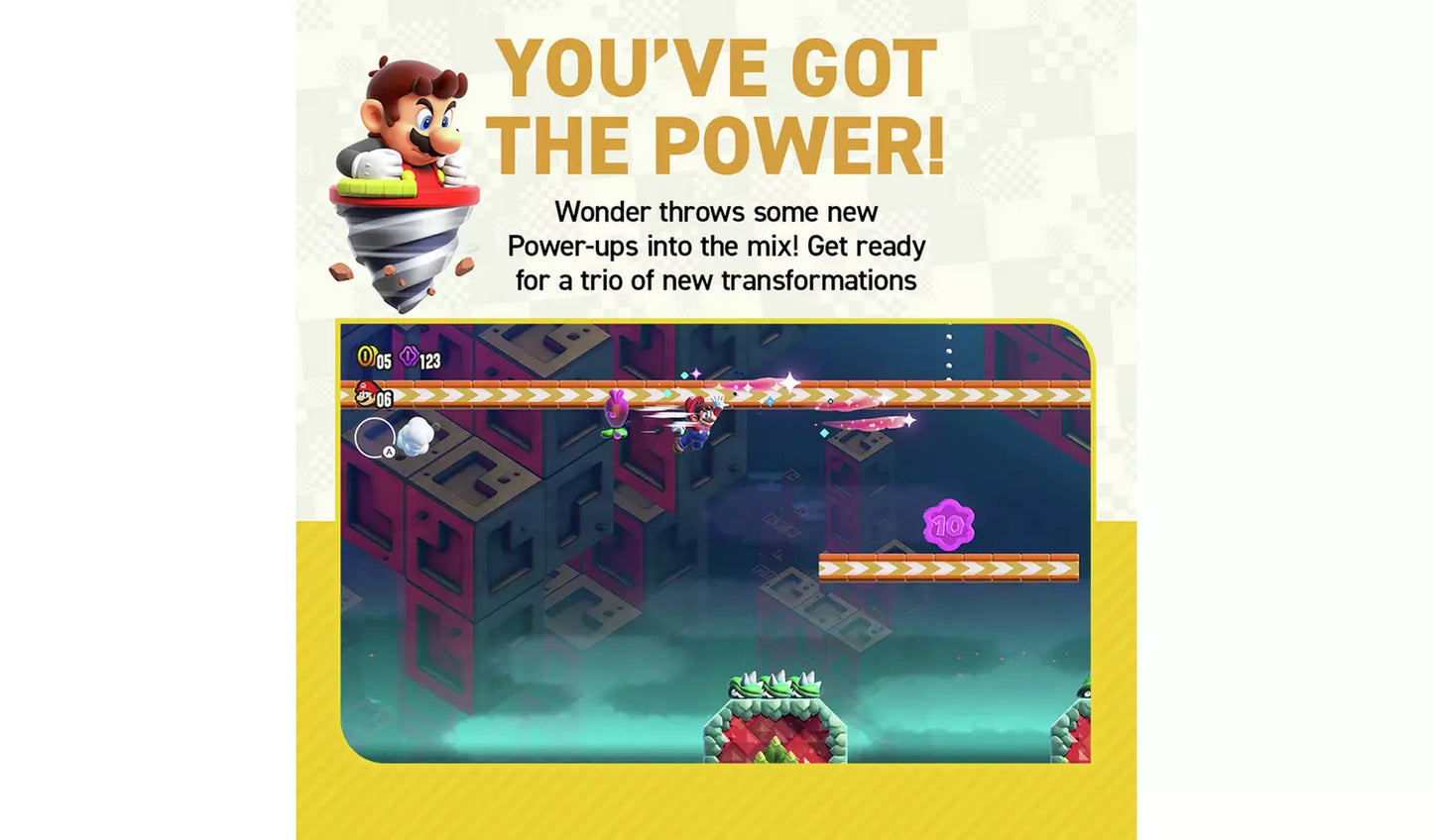 Super Mario Bros. Wonder – Nintendo Switch | Game Card | 3+ (New) Nintendo