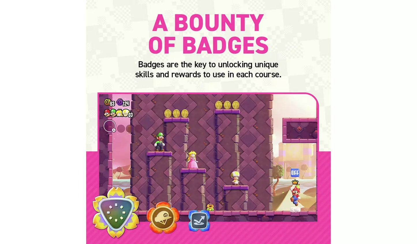 Super Mario Bros. Wonder – Nintendo Switch | Game Card | 3+ (New) Nintendo