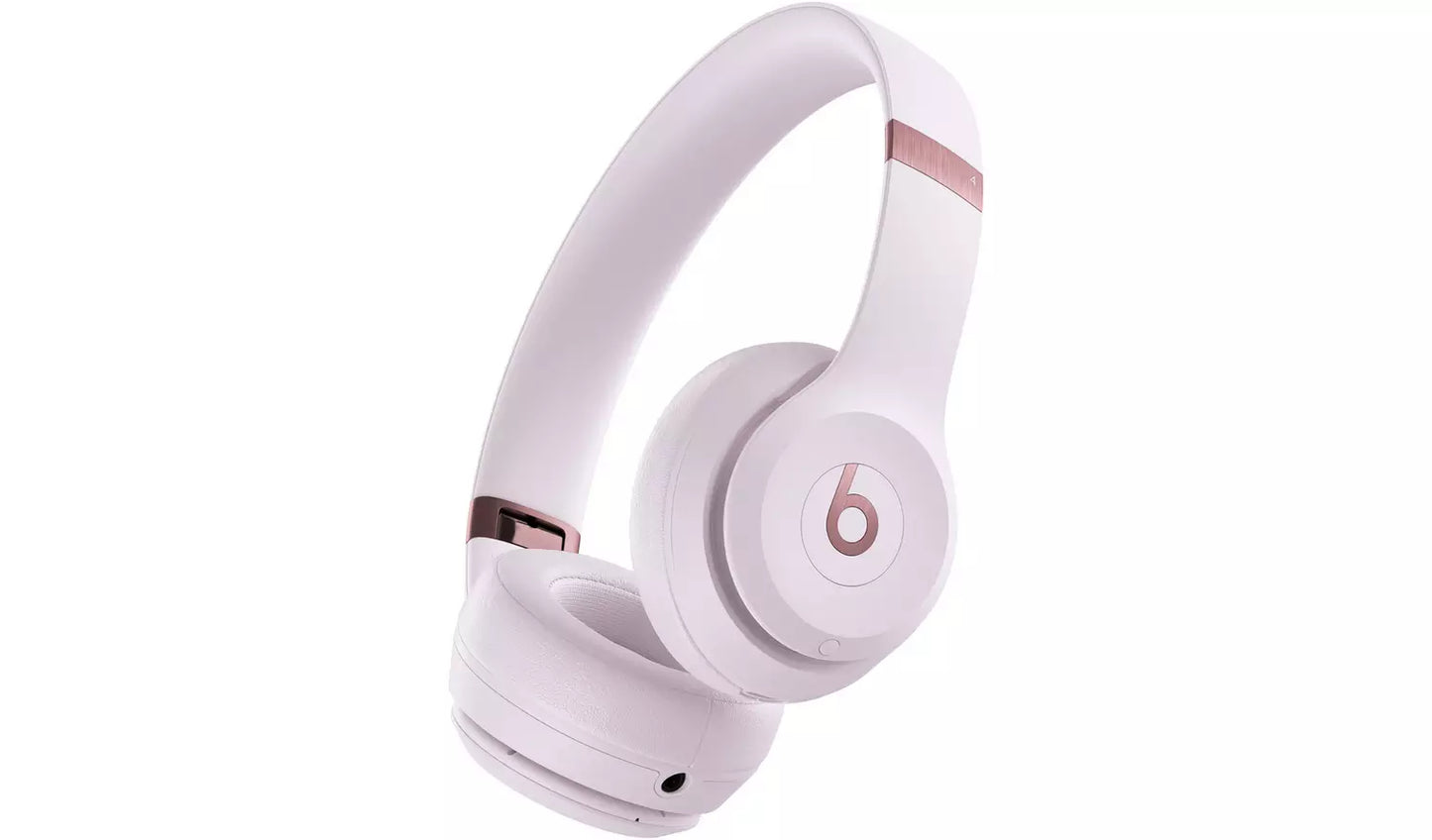 Beats Solo 4 On-Ear True Wireless Headphones - Cloud Pink (Very Good Condition) Beats