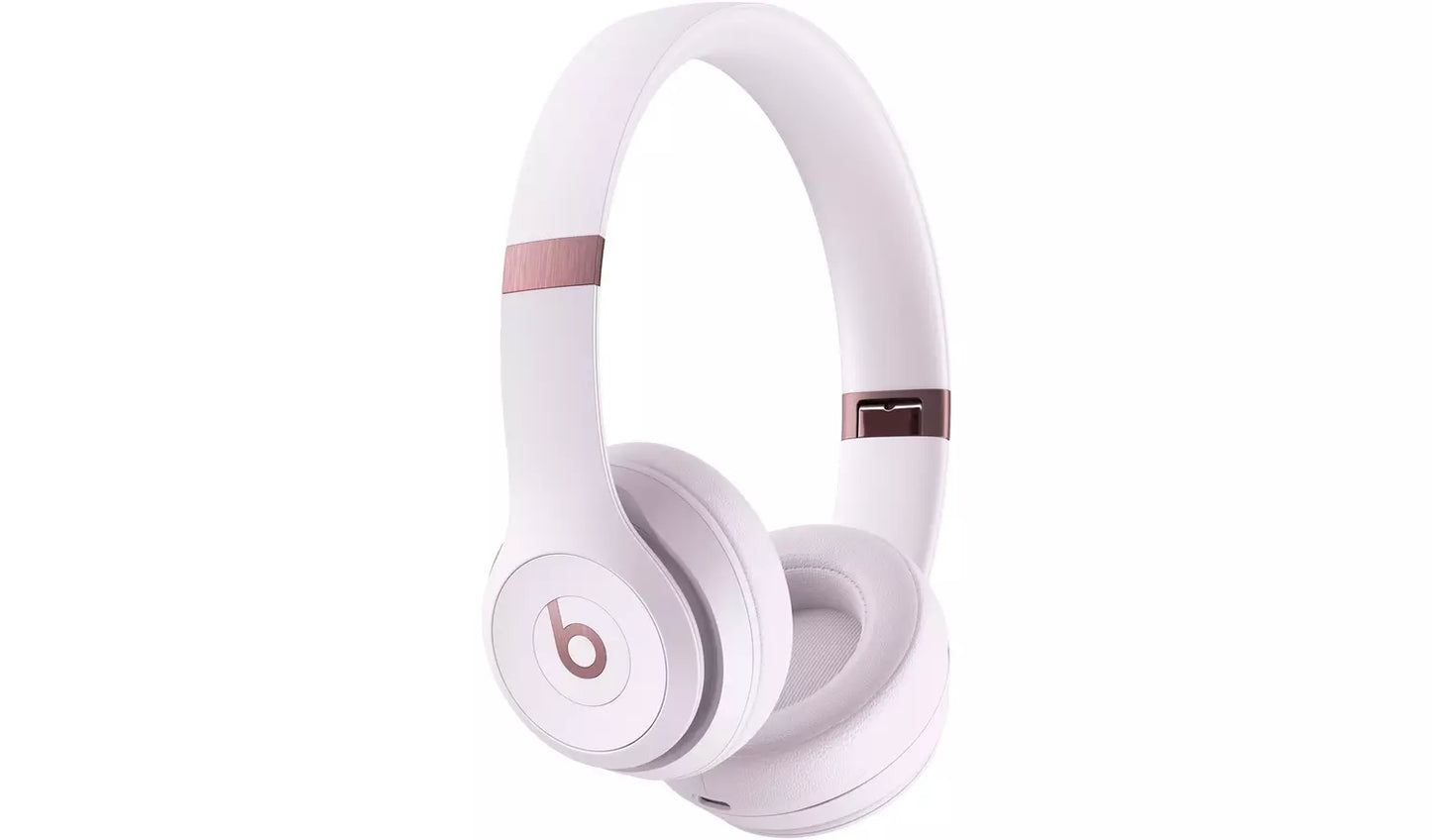 Beats Solo 4 On-Ear True Wireless Headphones - Cloud Pink (Very Good Condition) Beats
