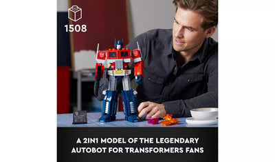 LEGO Icons Optimus Prime Transformers Robot Model Set 10302 | Ages 18+ | New LEGO