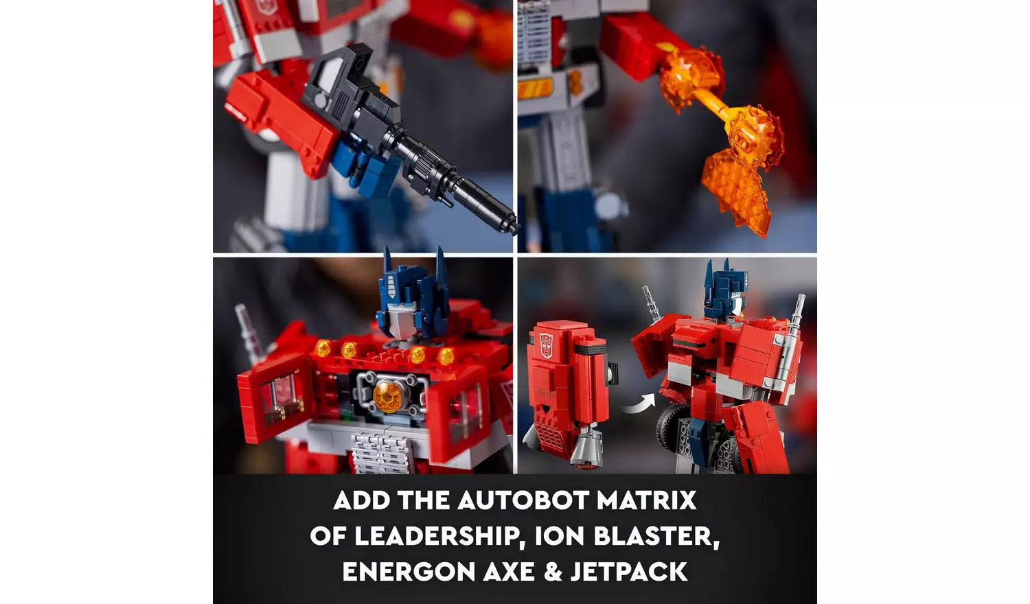 LEGO Icons Optimus Prime Transformers Robot Model Set 10302 | Ages 18+ | New LEGO
