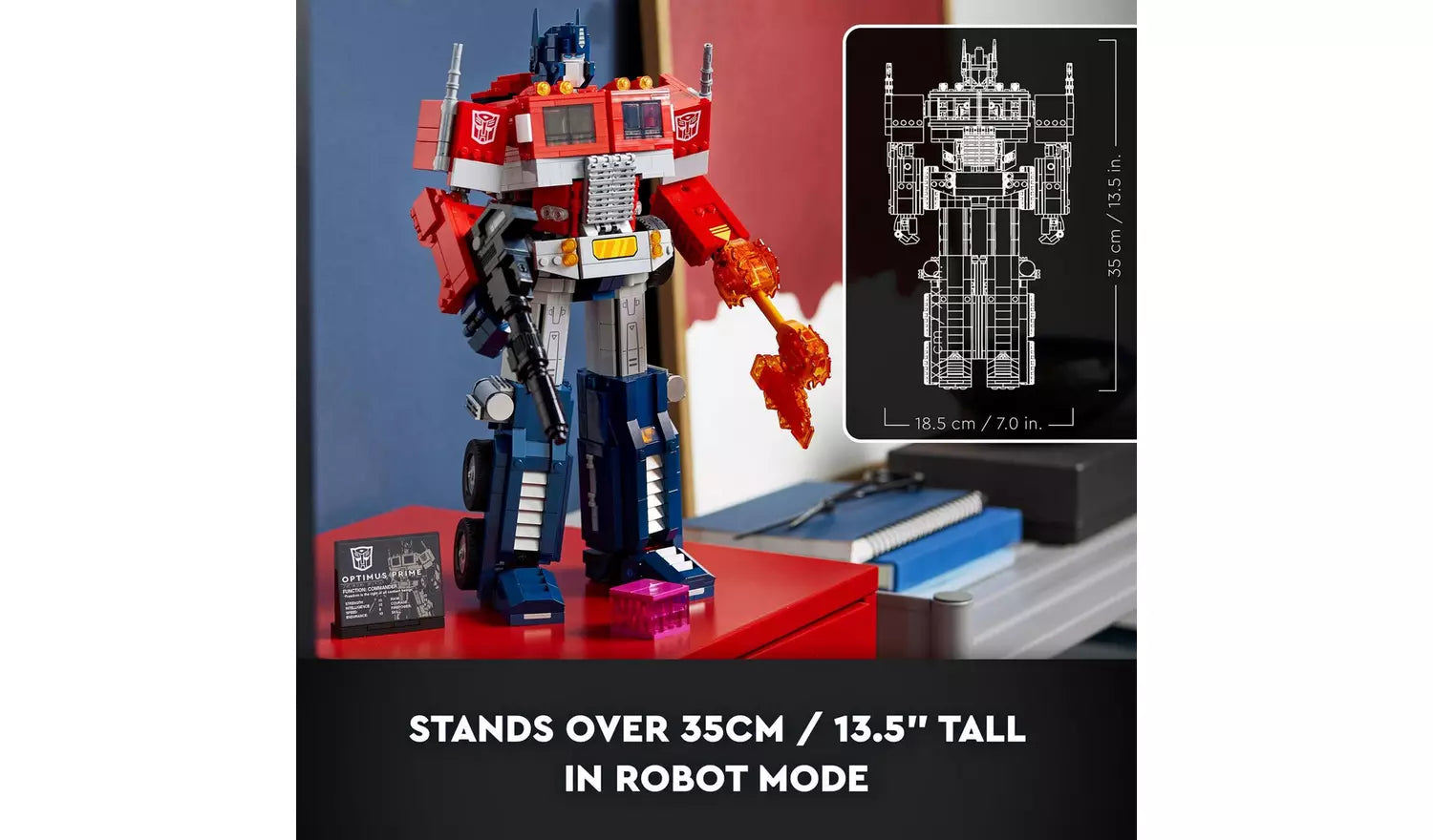 LEGO Icons Optimus Prime Transformers Robot Model Set 10302 | Ages 18+ | New LEGO