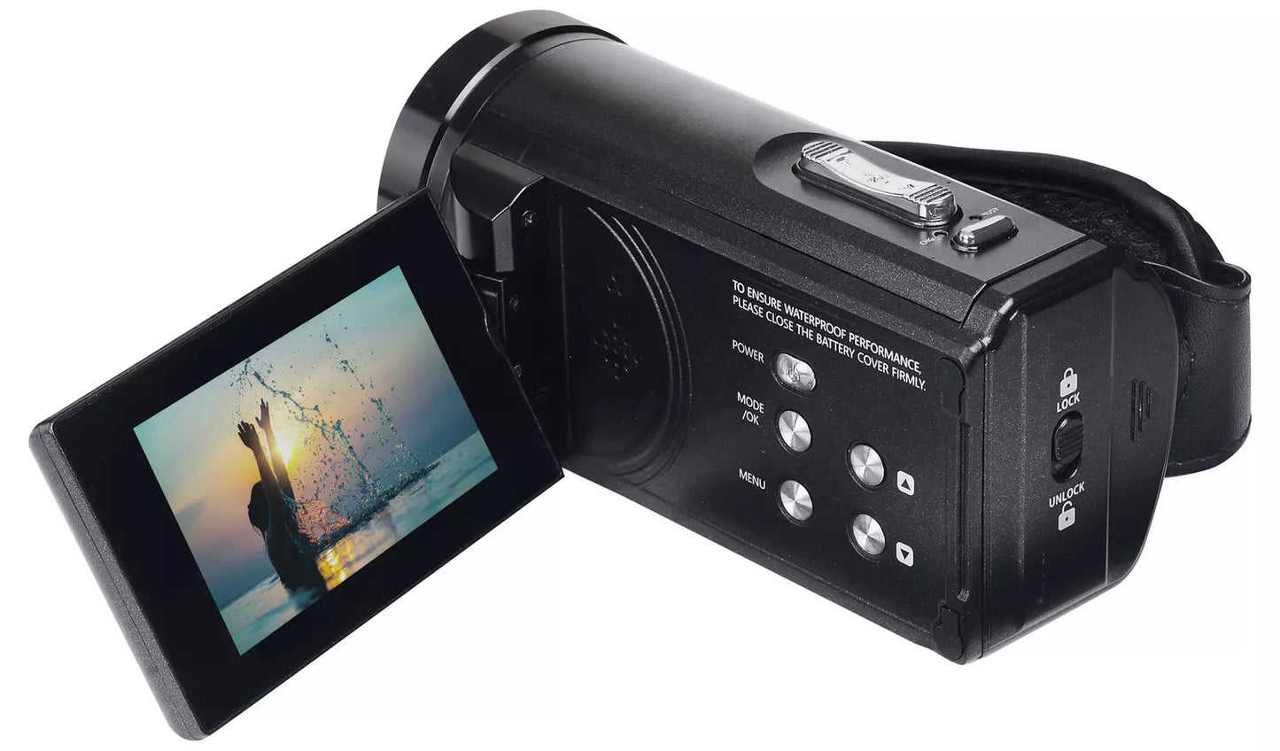 AgfaPhoto Realimove CC4000W 4K Waterproof Camcorder – Black (New) AGFA