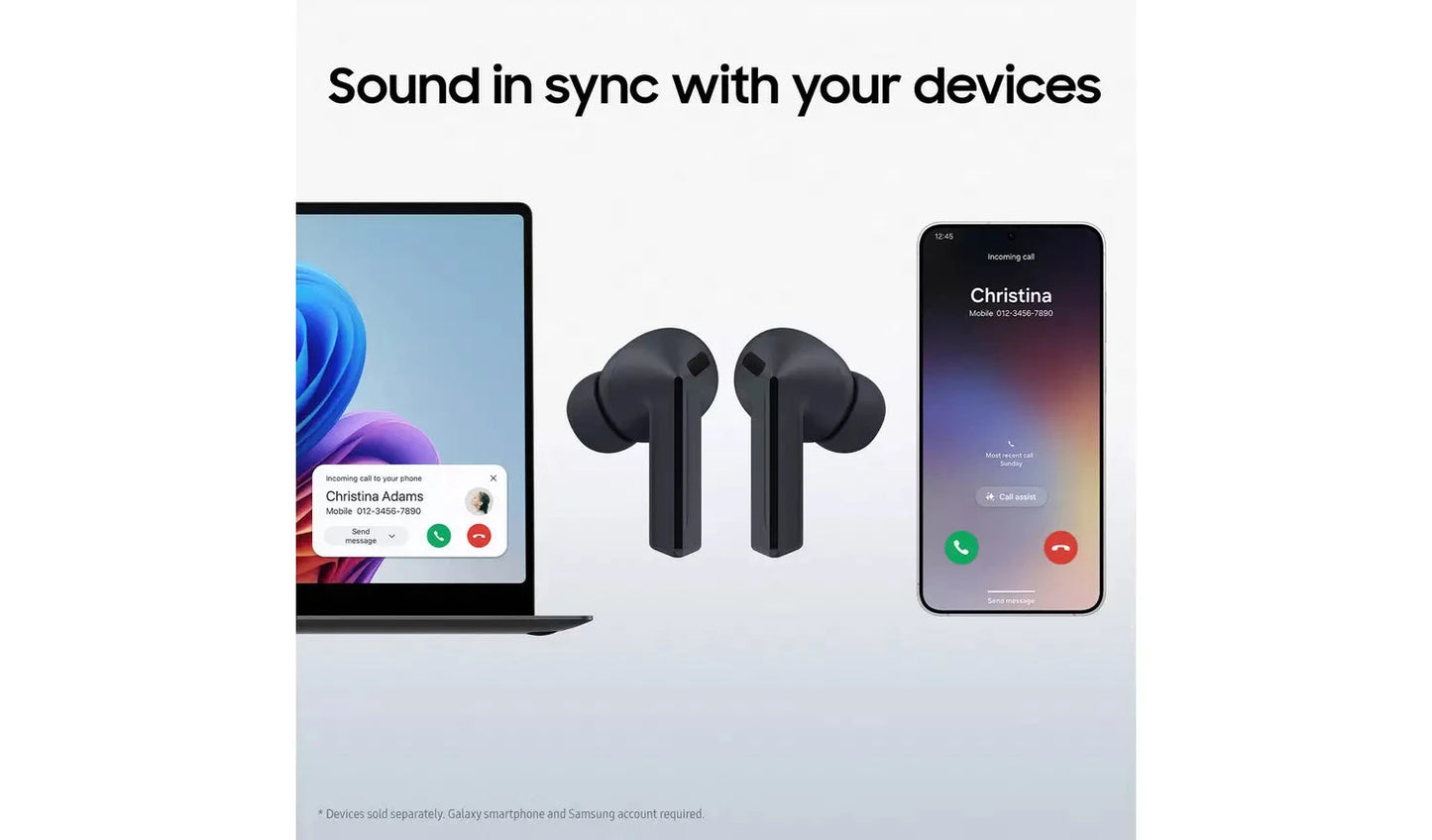 Samsung Galaxy Buds3 FE True Wireless In-Ear Earbuds – Grey Apple