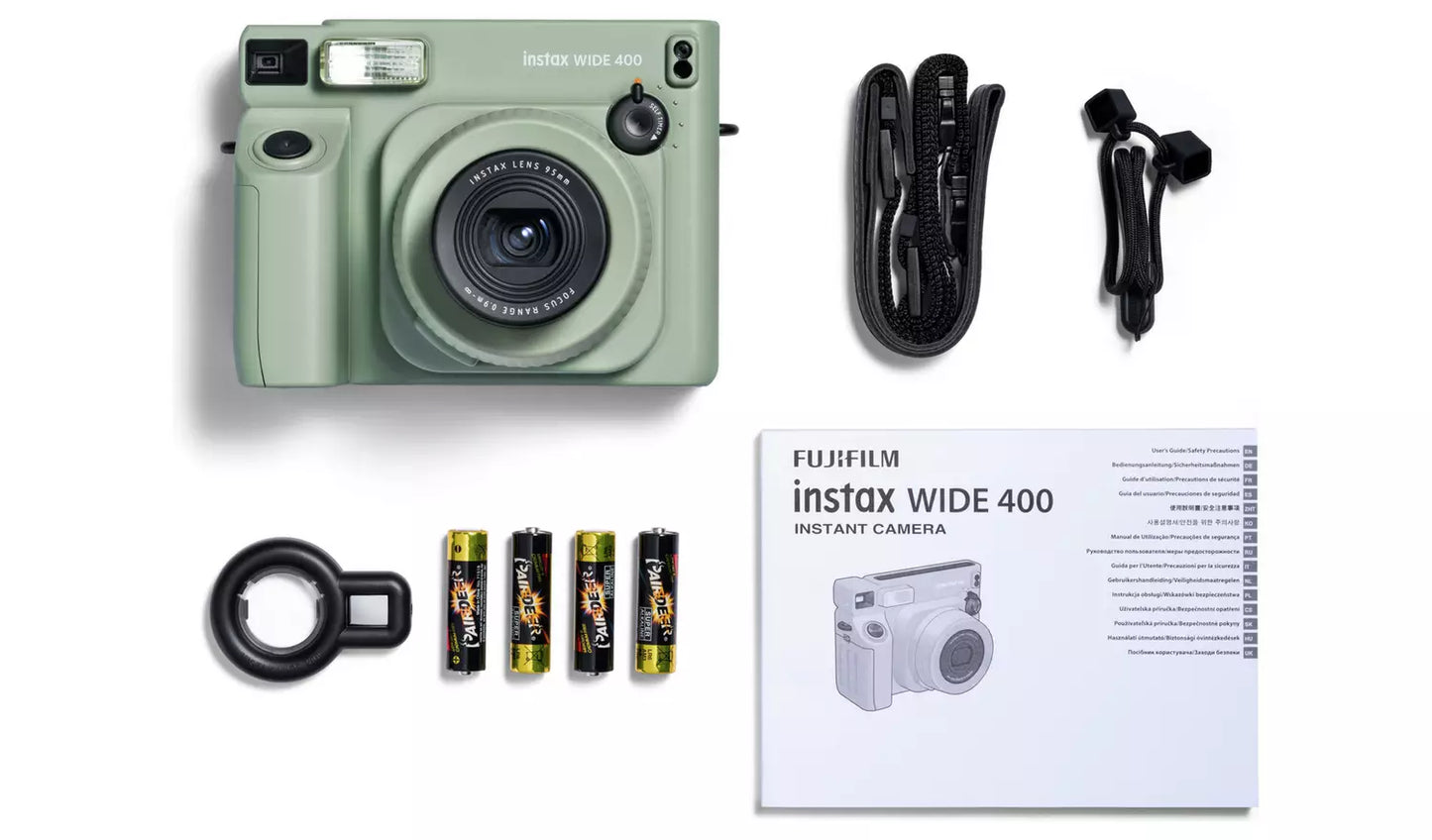 Fujifilm instax WIDE 400 Instant Camera – Sage Green (New) Fujifilm