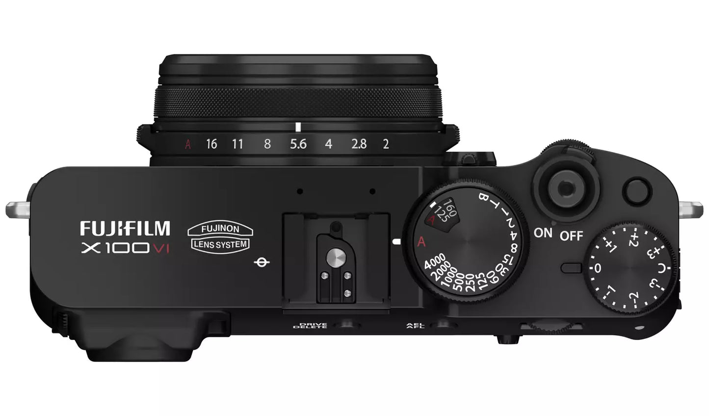 Fujifilm X100VI Digital Camera Black – 40.2MP APS-C, 6.2K Video, IBIS (New) Fujifilm