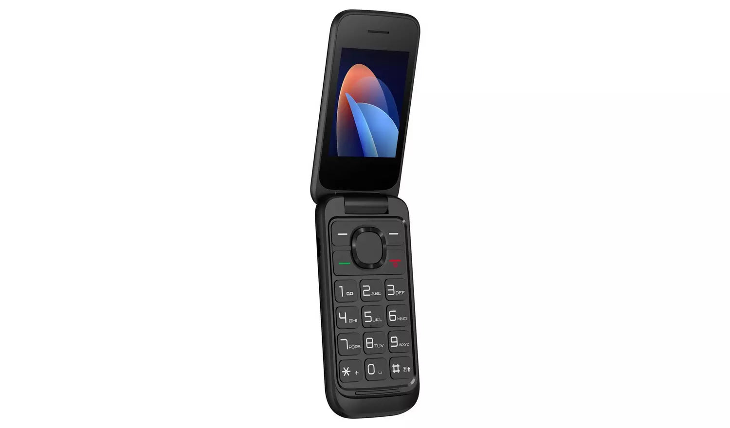 TCL 5023 Mobile Phone – Black Unlocked Flip Phone (New) TCL