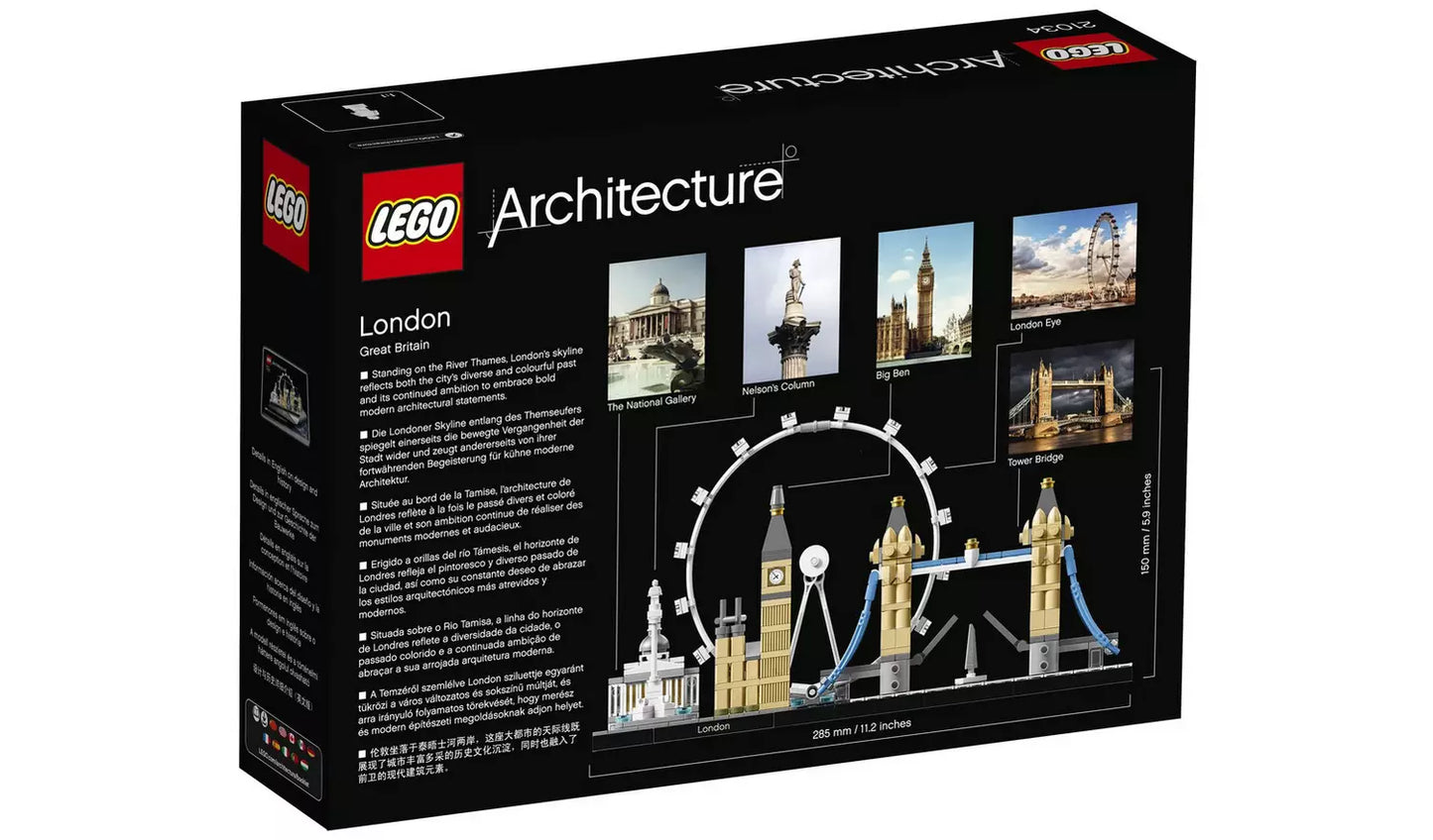 LEGO Architecture London Skyline Building Set | Ages 12+ | Model 21034 | New LEGO