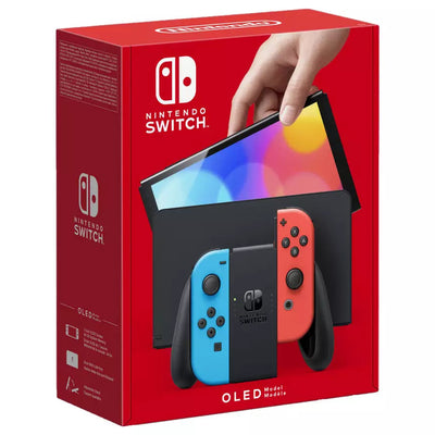 Nintendo Switch OLED Console - Neon Blue & Neon Red NEW