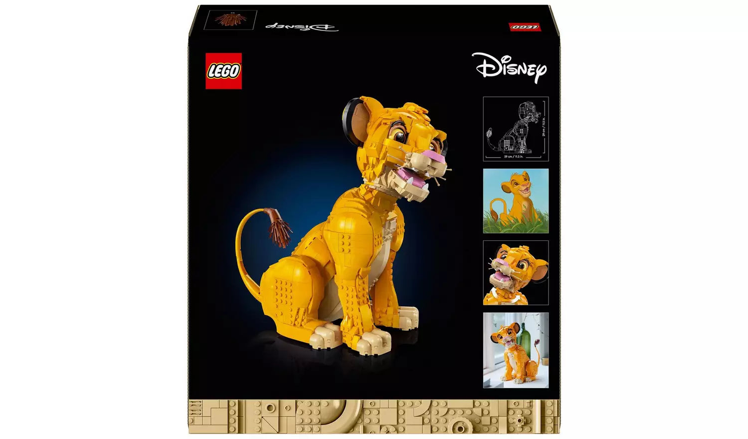 LEGO Disney Young Simba the Lion King Set for Adults | Ages 18+ | Model 43247 | NEW LEGO