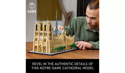 LEGO Architecture Notre-Dame de Paris Set for Adults | Ages 18+ | Model 21061 | NEW LEGO