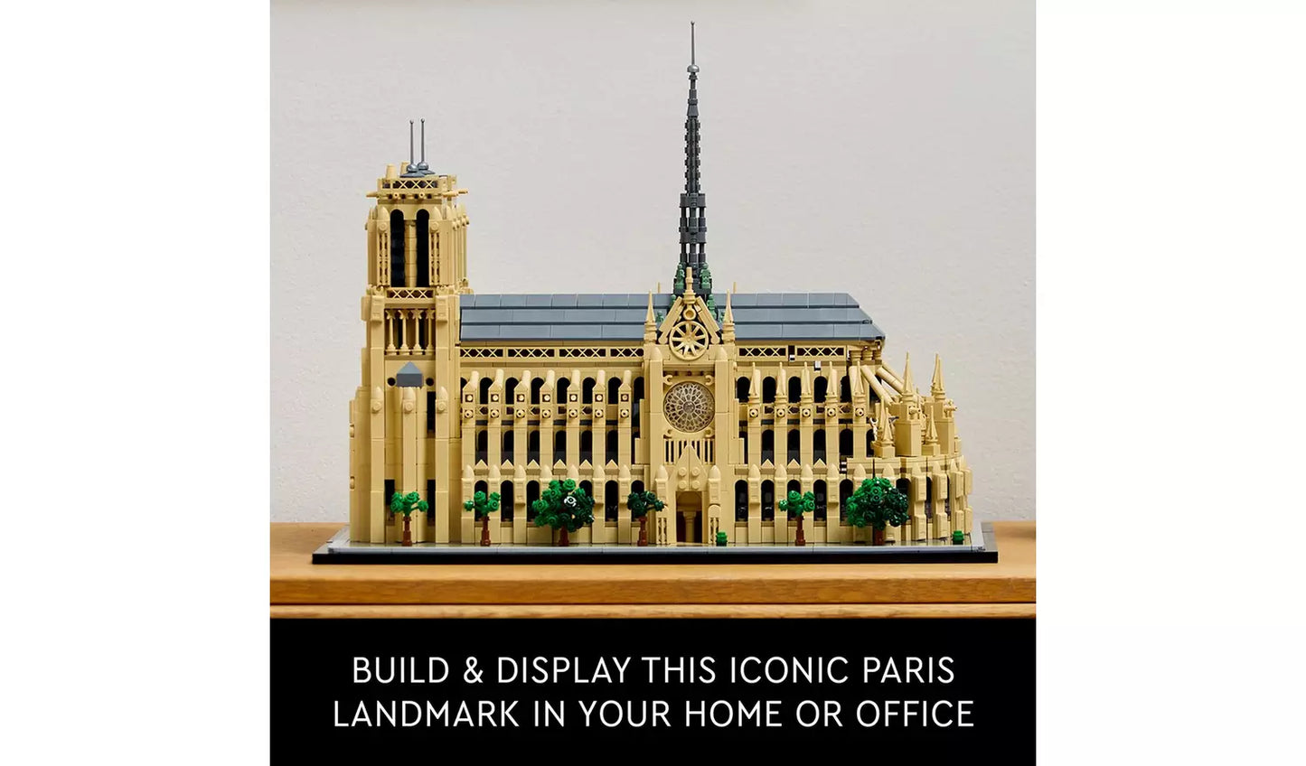 LEGO Architecture Notre-Dame de Paris Set for Adults | Ages 18+ | Model 21061 | NEW LEGO