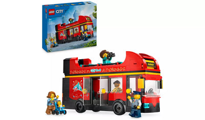 LEGO City Red Double-Decker Sightseeing Bus Toy Set | Ages 7+ | Model 60407 | 384 Pieces | New LEGO